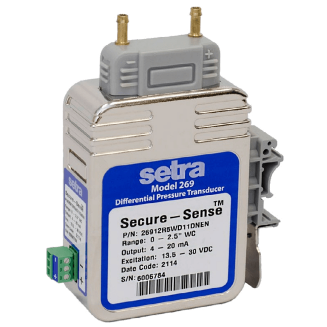 Setra Low Differential Pressure Transducer, Model 269
